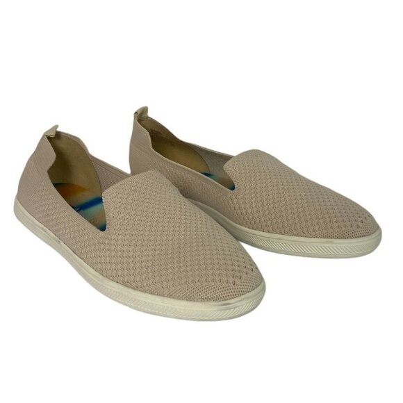 Vince Camuto Beige Nude Washable Knit Slip On Sneakers Size 9.5 Nordstrom Shoes - Picture 4 of 10